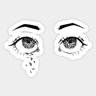 Tears of crystal Sticker